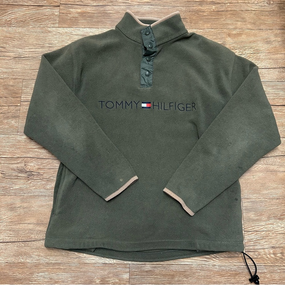 Vintage olive green Tommy Hilfiger pullover sweater